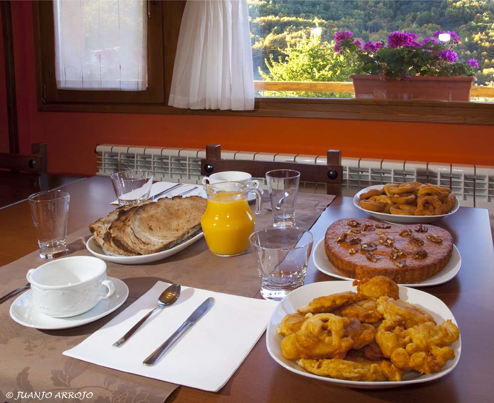 Sala común con desayuno